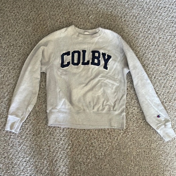 Small Colby College Reverse Weave Champions Sweatshirt - Picture 1 of 4